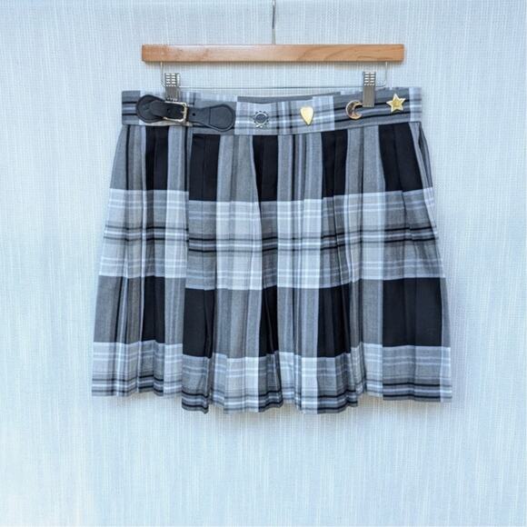 Charles Jeffrey Loverboy Tartan-print Pleated Cotton-Twill Mini Skirt, size XL - Picture 2 of 10